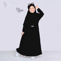 Gambar (.) Baju Muslim Anak Perempuan Usia 2-10 Tahun Sudah Satu Set Kerudung - Hitam, M dari Bruscco colection undefined 3 Tokopedia