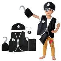 Gambar 5PCS KOSTUM BAJAK LAUT ANAK COSPLAY HALLOWEN PARTY KOSTUM BAJAK LAUT PIRATE CAPTAIN HAT SKULL TOPI BAJAK LAUT HALLOWEEN JACK SPARROW (ASTON) - 5PCS/Set dari ASTON PLUS undefined 3 Tokopedia