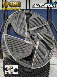 Gambar Velg mobil hsr wheel model terbaru untuk mobil HRV, NSX, Odyssey, Prelude, S2000, Stream RAIJUA HSR R18X8 H5X114,3 ET45 GLOSSY GREY/MS dari VELG HSR WHEEL JAKARTA BARAT undefined 3 Tokopedia
