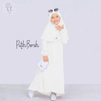 Gambar (.) Baju Muslim Anak Perempuan Usia 2-10 Tahun Sudah Satu Set Kerudung - Hitam, M dari Bruscco colection undefined 2 Tokopedia