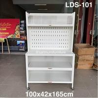 Gambar Lemari Dapur Besi LDS-101 Kuat Tahan Rayap/Lembab+Roda 100x42x165cm dari Sari Murni Kendari undefined 1 Tokopedia