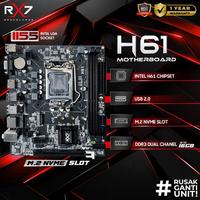 Gambar Paket Mobo Processor i5 3470 - Mainboard H61 Rx7 Lga 1155 DDR 3 Support Ssd M.2 Nvme Seri 2280 - PAKET 1 dari Cybercompanycomp undefined 3 Tokopedia