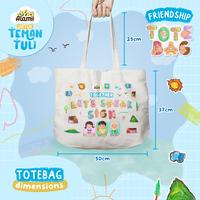 Gambar [Alamii x Gerkatin] Friendship Tote Bag with Zipper (untuk Teman Tuli) dari Alamii Food undefined 4 Tokopedia