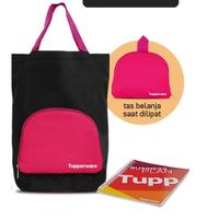Gambar TAS LIPAT ASLI Hitam Pink Original Tas Bekal Tupperware Diskon Tas Bekal Tas Cangklong Tote Bag Tas Belanja Tas Travel Tas Shopping dari rachma gallery tokopedia undefined 4 Tokopedia