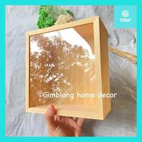 Gambar Suha|| Box Donat Model Geser | Kotak Kayu Tutup | Box Kayu Hantaran - 25 x 25 x 8 cm dari Suha.id-Store undefined 1 Tokopedia