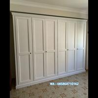 Gambar lemari pakaian custom P6 modern minimalis Duco jati Jepara dari rahmat jaya furniture undefined 1 Tokopedia