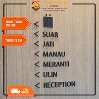 Gambar Huruf Timbul Akrilik | tinggi 15 cm | Custom Laser Cutting - Putih dari Laser Cutting Studio undefined 1 Tokopedia