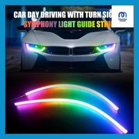 Gambar Mona- 2 Buah Lampu Lari Siang Hari Led Mobil Drl Kontrol Aplikasi Lampu Hias Bar Lampu Sein Aliran Warna-Warni Rgb Fleksibel Kontrol Aplikasi 12V (Juga Cocok Untuk Sepeda Motor) dari Toko Monadi undefined 1 Tokopedia