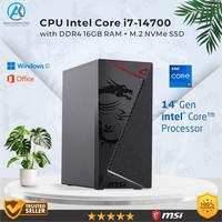 Gambar CPU PC Komputer Intel Core i7-14700 Gen-14 RAM 16GB SSD Rakitan Office dari Awan PC undefined 1 Tokopedia