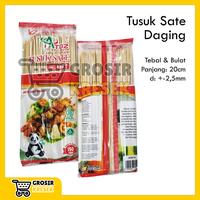Gambar A47 Grosir Tusuk Sate Ayam / Daging / Pentol Murah Panjang Pendek - T196 - Daging dari Grosir Kresek undefined 1 Tokopedia