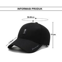 Gambar (Pra) Topi Baseball Cap Pria Original Narason Casual Sports Distro Polos Tro - TRO4-DARKGREY dari Primadonanekaa undefined 3 Tokopedia