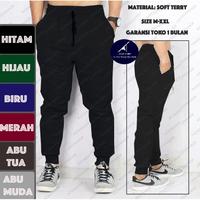 Gambar (Pra) Celana Panjang Joger Pria Wanita Termurah Training Olahraga Treining - Hitam, M dari Primadonanekaa undefined 4 Tokopedia