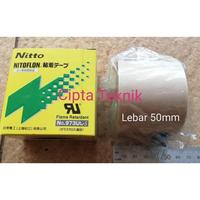Gambar New Isolasi Tahan Panas Nitto Denko Asli lebar 50mm Nitoflon Adhesive Tape 937UL-S 50 mm Berkualitas dari kusamfoto stored undefined 1 Tokopedia