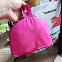 Gambar TAS LIPAT ASLI Hitam Pink Original Tas Bekal Tupperware Diskon Tas Bekal Tas Cangklong Tote Bag Tas Belanja Tas Travel Tas Shopping dari rachma gallery tokopedia undefined 3 Tokopedia