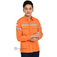 Gambar Seragam Proyek/Baju Seragam Kerja/Kemeja Safety/Baju Custom Bordir - Abu Tua, XL dari Mang Botak undefined 3 Tokopedia