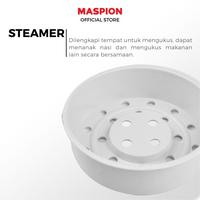 Gambar MASPION MAGIC COM RICE COOKER PENANAK NASI MRJ 0623 BSSS - Silver, no bubble dari Horeelectronic undefined 4 Tokopedia