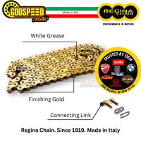 Gambar RANTAI REGINA 428 124 132 ORO GOLD NINJA R SS RR CBR CB150 GSX CB150X - RANTAI ONLY, 132L dari DistributorSSS Indonesia undefined 2 Tokopedia