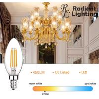 Gambar Lampu LED Filamen C35 Candle Lilin Bohlam Edison Cafe Kafe 4 Watt - Kaca Bening dari Radiant Lighting undefined 4 Tokopedia