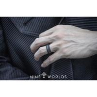 Gambar Nine Worlds Ring Cincin Meteorite Tungsten Sandblasted Limited Edition dari Toko Verdans undefined 3 Tokopedia