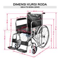 Gambar Kursi Roda GEA FS 609 - Kursi Roda 2in1 / 2 in 1 dari Galeri Medika Jakarta undefined 4 Tokopedia