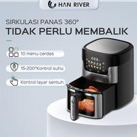 Gambar HAN RIVER Air Fryer 650W Touch Screen Digital kapasitas besar 8L Penggoreng Makanan Serbaguna dari Elektroniksoundall undefined 3 Tokopedia