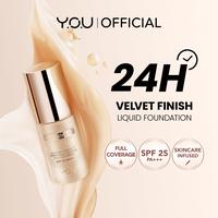 Gambar YOU NoutriWear+ Velvet Liquid Foundation [SPF 25& PA+++] - Yellow Beige dari YOU Beauty Official undefined 1 Tokopedia