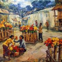 Gambar lukisan koempoel sujatno pedagang bunga dari turmidi collection undefined 1 Tokopedia