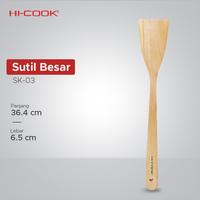 Gambar SPATULA KAYU HI COOK/Wooden Cooking Untensils - Material Kayu Mahoni - SUTIL/SK 02 dari TOKO JAWA ELECTRIK undefined 2 Tokopedia