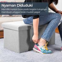 Gambar Extra Besar Storage Stool Sofa Lipat Box Container Kotak Penyimpanan dari PerlahanPasti undefined 4 Tokopedia