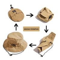 Gambar ~habiby OHSOME DYLEE & LYLEE Waterproof Bucket Hat Topi Bucket Anti Air Pria Wanita - Black dari habiebiey pro undefined 3 Tokopedia