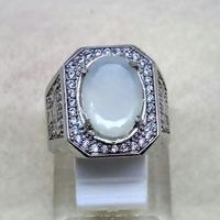 Gambar ADA STOCK!! CINCIN BATU AKIK PERMATA MOONSTONE CAT EYE FULL CUTTING SUPER MEWAH SIAP PAKAI !!! - RING 10 dari CV UNIVERSE undefined 3 Tokopedia