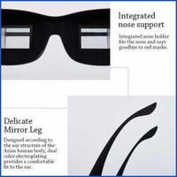 Gambar ''Terlaris" Kacamata Malas Lazy Glasses Optical Prism Lens 90 Derajat / Kacamata Malas Rebahan Periscope Myopia Horizontal Membaca Buku Meton Tv / Kacamata Malas Prisma Horizontal Untuk Ton Membaca Generasi Nunduk Awet Murah - Hitam dari beningsotre undefined 4 Tokopedia