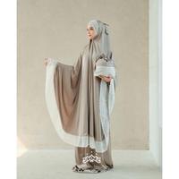 Gambar New Product !! Mukena Telekung Aminah By Kazami - Rosewood, All Size dari Nasr Mart undefined 5 Tokopedia