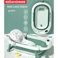 Gambar Karya Berdiri- Baby bathtub / Bak mandi Bayi Lipat + Digital Thermometer Include dengan Matras dari Berdiri Karya undefined 1 Tokopedia