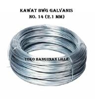 Gambar Kawat BWG Galvanis No.14 Kawat Seng Putih 2.1 mm Alat Pengikat Beton Kawat Bendrat Tali Gantungan Jemuran - 1 kg dari Toko Bangunan Lille undefined 1 Tokopedia