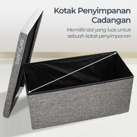 Gambar Extra Besar Storage Stool Sofa Lipat Box Container Kotak Penyimpanan dari PerlahanPasti undefined 2 Tokopedia