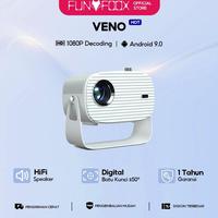 Gambar ADA READY FUNFOOX VENO 4K proyektor, 1080P resolusi proyektor mini portable dengan 360 ° flip throw, proyektor teater rumah pintar Android 9.0 - VENO dari SANTA ELEKTRIK ID undefined 1 Tokopedia