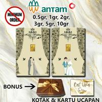 Gambar New Product Lm Emas Antam Hampers Happy Wedding Gift Series Custom 03 - Married Couple, 0.5 gram dari Nasr Mart undefined 1 Tokopedia