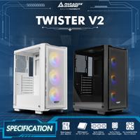 Gambar CASSING PARADOX GAMING TWISTER V2 | MESH | WHITE | ATX | 3X RGB FAN dari PARADOX GAMING OFFICIAL STORE undefined 2 Tokopedia
