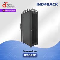 Gambar IR9042P Close Rack 42U INDORACK Depth 900mm Perforated Door Rak Server dari Digital Techindo undefined 5 Tokopedia