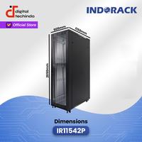 Gambar IR11542P Close Rack 42U INDORACK Depth 1150mm Perforated Rak Server dari Digital Techindo undefined 5 Tokopedia