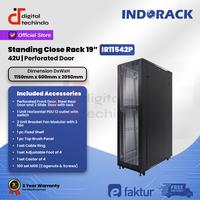 Gambar IR11542P Close Rack 42U INDORACK Depth 1150mm Perforated Rak Server dari Digital Techindo undefined 1 Tokopedia