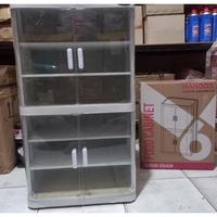 Gambar terbaru Rak Makanan Rak Saji Food Cover Bistro Food Cabinet - 3 Susun 6 Susun - 3 susun dari Meme Shop. undefined 2 Tokopedia