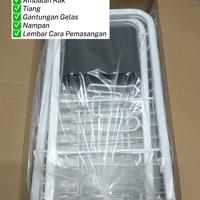 Gambar Rak Piring Samarinda Susun 3 Knock Down Bongkar Pasang Anti Karat dari MAKASI HOUSEWARE undefined 4 Tokopedia