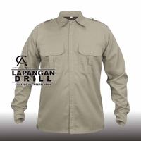 Gambar baju tactical lengan  panjang/ kemeja pria/baju outdoor - navy, L dari Crystalarmyshop undefined 5 Tokopedia