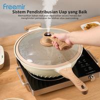 Gambar [BUNDLE] freemir Wajan Presto 32 cm Micro Pressure + Panci Susu 16 cm Gemoy Anti Lengket Multifungsi - Black dari freemir Electric Official Store undefined 4 Tokopedia
