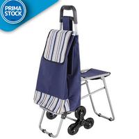 Gambar TAS TROLI BELANJA DUDUK 3 RODA DUDUKAN SHOPPING TROLLEY BAG SEAT - 2Roda+Keranjang dari RidhaStoreeee undefined 4 Tokopedia