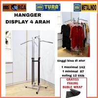 Gambar Toko Tersedia- Gawang Display 4 Arah MBS Gantungan pakaian dari Toko Tersediaa undefined 2 Tokopedia