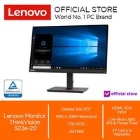 Gambar Lenovo Monitor ThinkVision S22e-20 21.5" FHD dari AMT IT Store undefined 1 Tokopedia