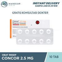 Gambar Concor 2.5 Mg 10 Tablet / Hipertensi dari Apotekmandjurofficial undefined 1 Tokopedia